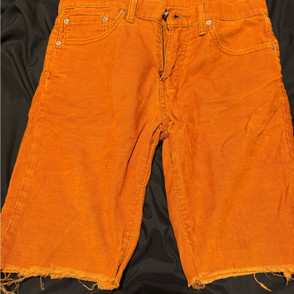 Levi's Burnt Orange Corduroy Shorts